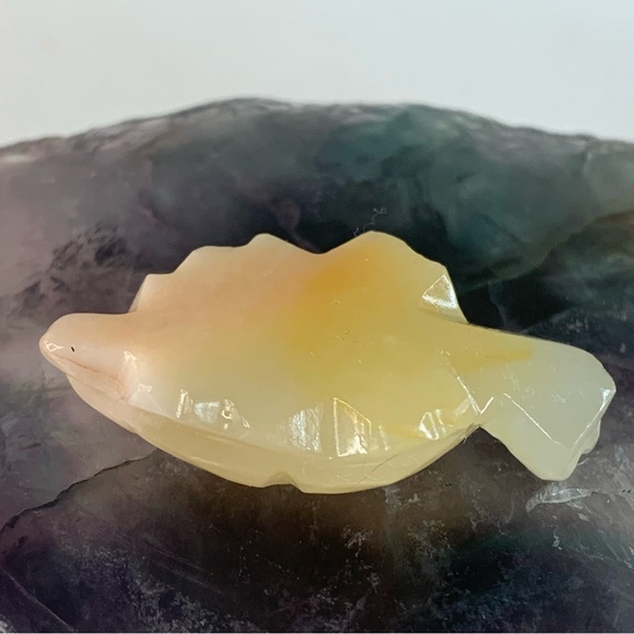 MINI Calcite Crystal Turtle Figurine Natural Stone Hand Carved Animal Tortoise - Picture 9 of 12